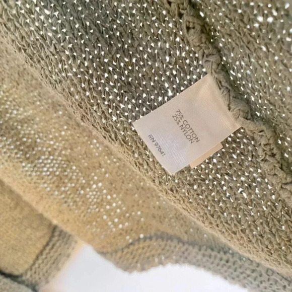 J. Jill Green Knit Open Front Cardigan - Picture 8 of 12